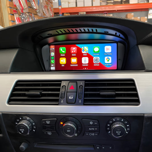BMW E60 8.8" Screen Upgrade with Apple CarPlay/Android Auto