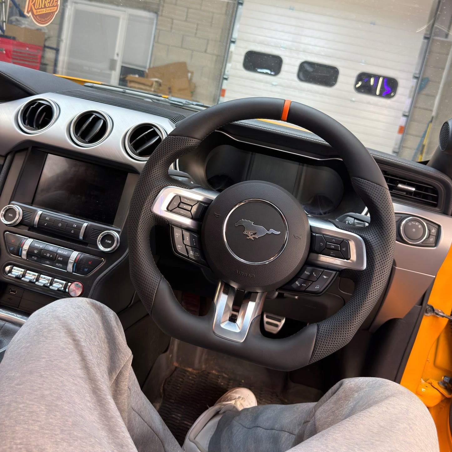 Mustang Perforated Leather Steering Wheel