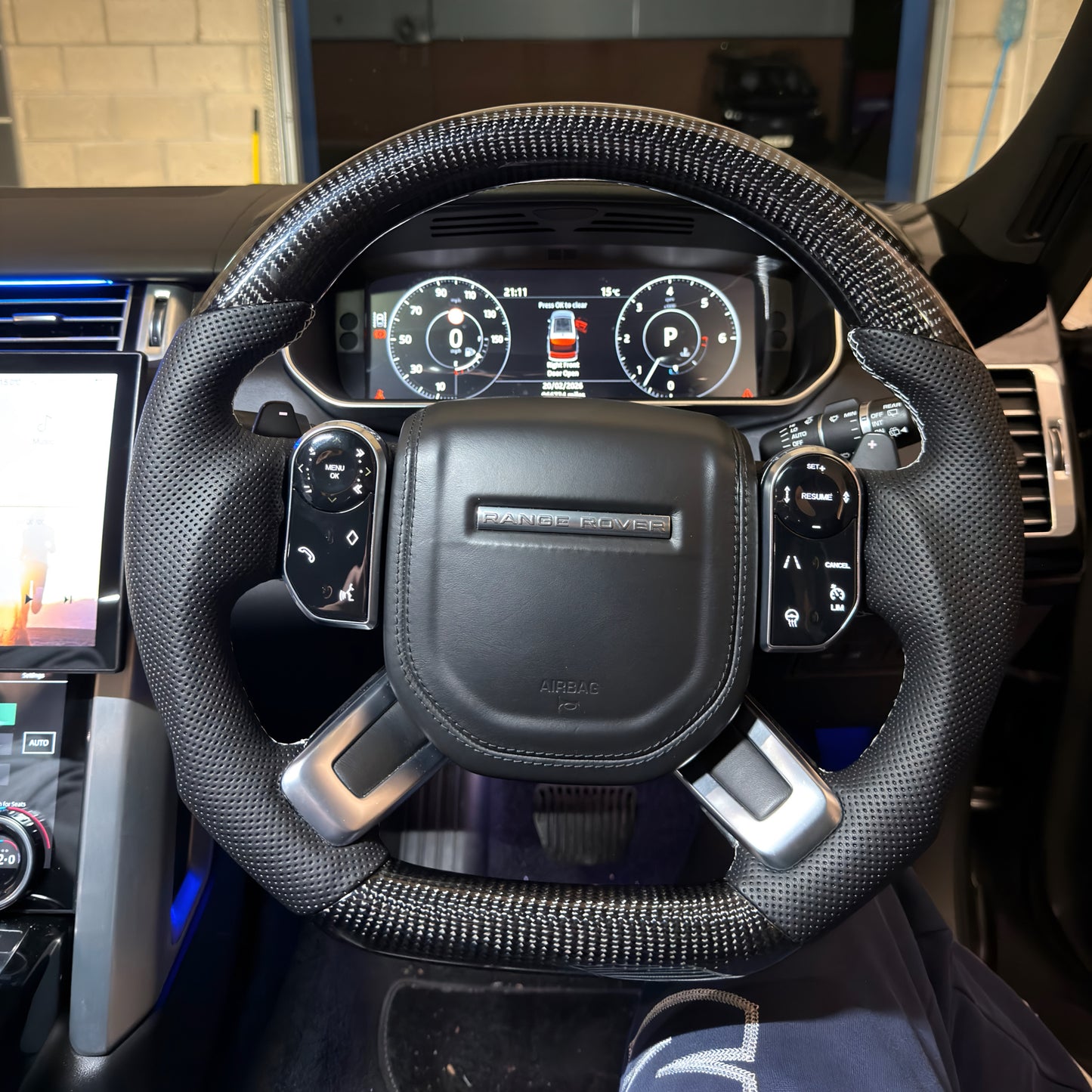 Range Rover Carbon Fibre Steering Wheel