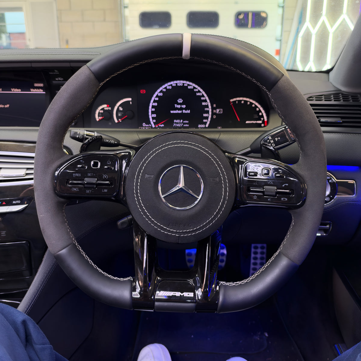 Mercedes-Benz AMG Leather and Alcantara Steering Wheel