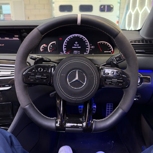 Mercedes-Benz AMG Leather and Alcantara Steering Wheel