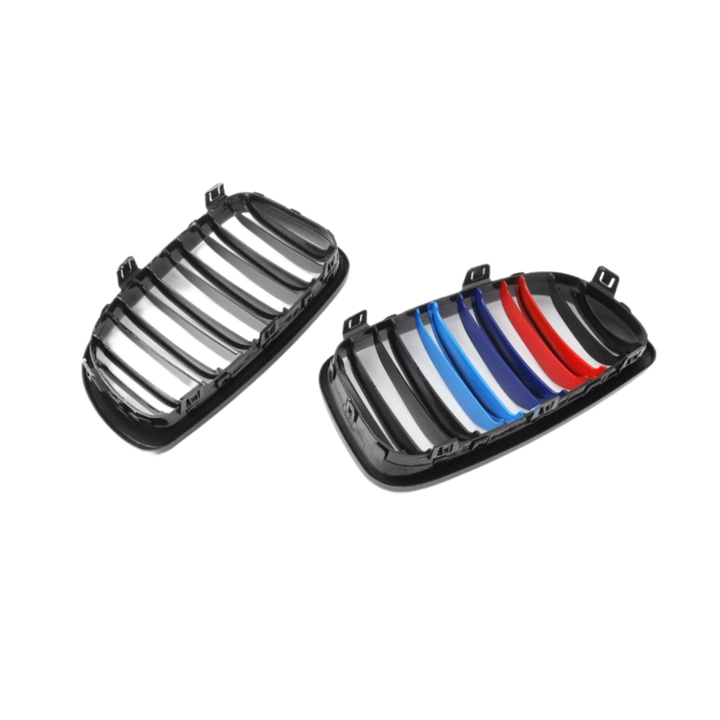 BMW E92 / E93 M-Style Gloss Black Front Grilles