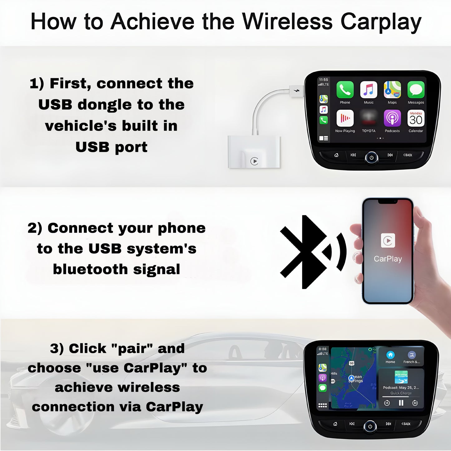Wireless Apple CarPlay Adapter