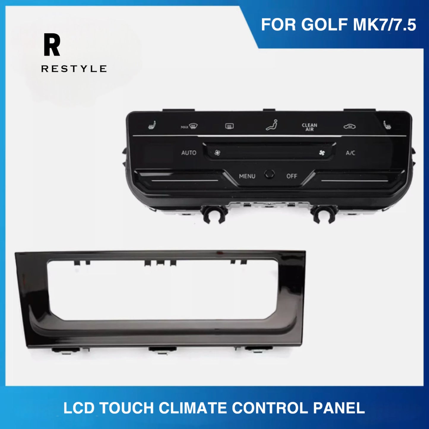 VW Golf MK7/7.5 LCD Touch Climate Control Panel