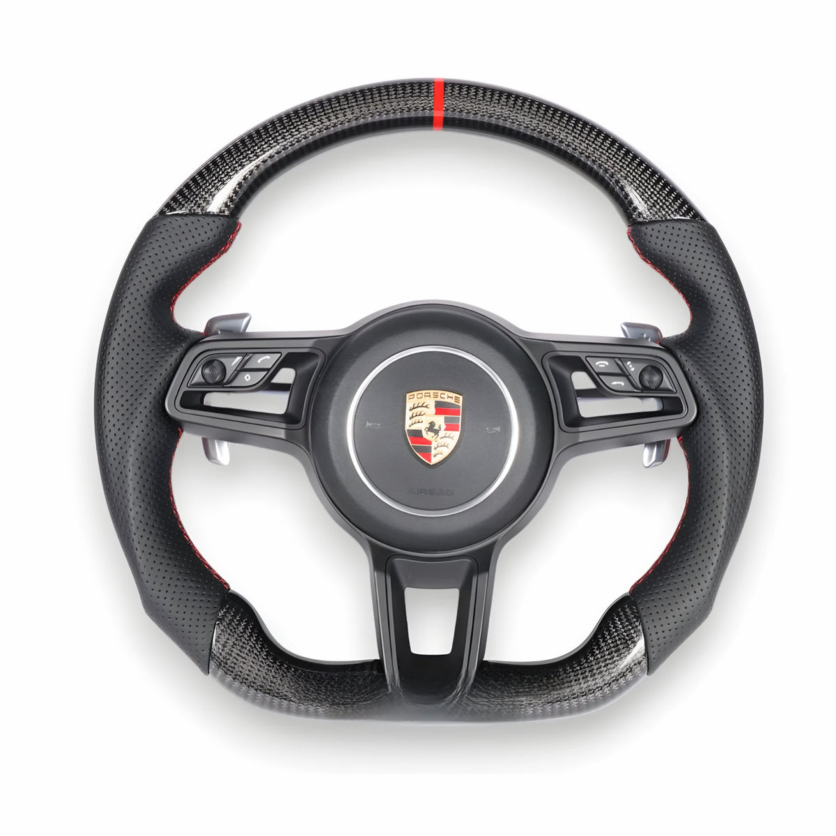 Porsche Carbon Fibre and Leather Steering Wheel