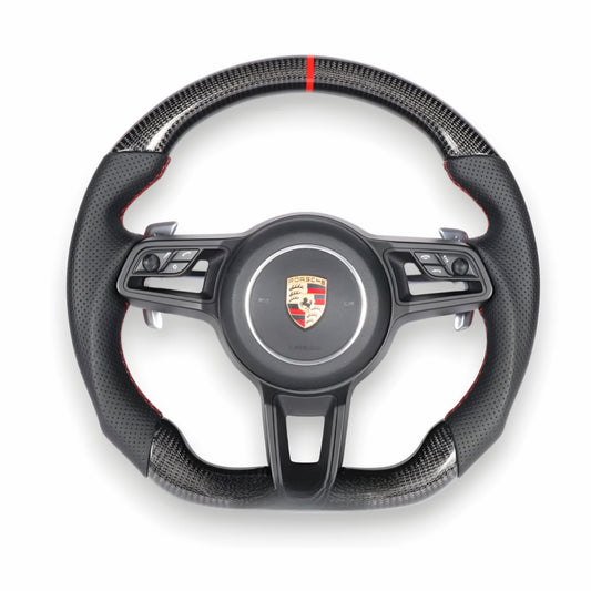 Porsche Carbon Fibre and Leather Steering Wheel