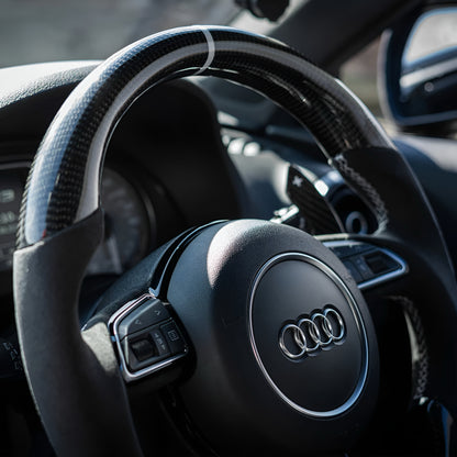 Audi A3/S3/RS3 8V Alcantara & Carbon Fibre Steering Wheel