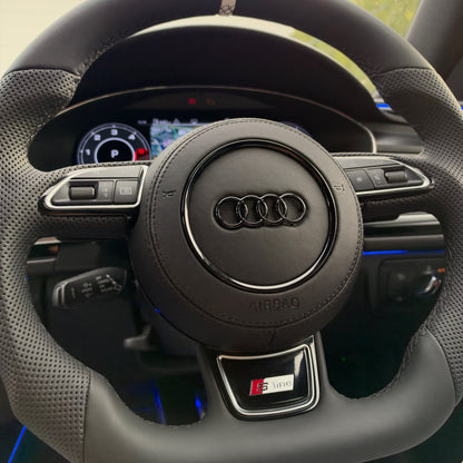 Audi Perforated Leather Flat Bottom Steering Wheel