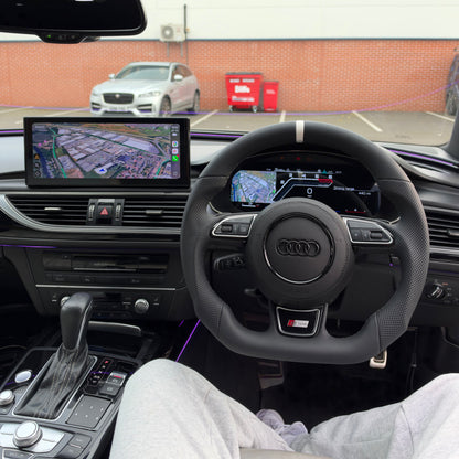 Audi Perforated Leather Flat Bottom Steering Wheel