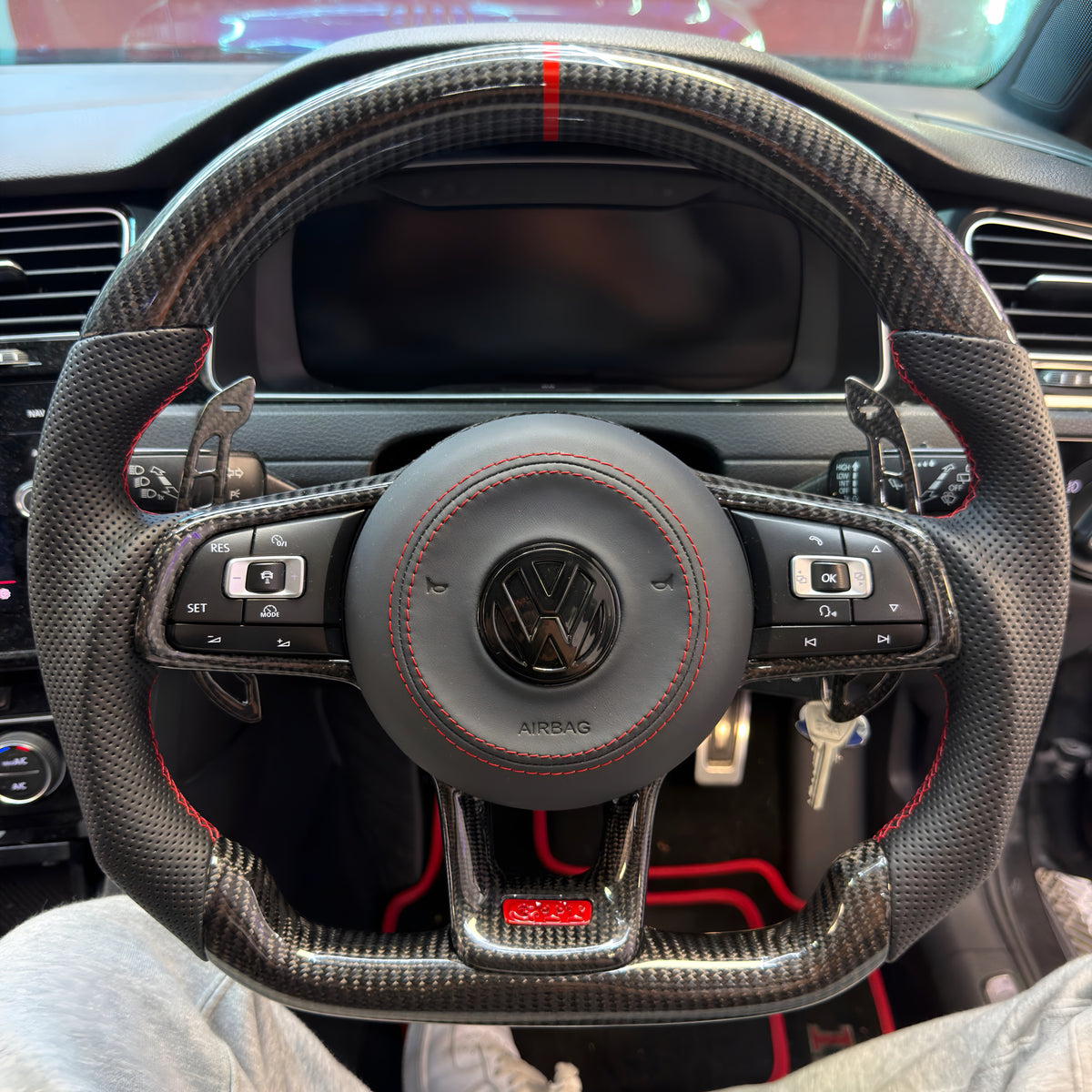 Volkswagen Golf MK7/7.5 Custom Carbon Fibre Steering Wheel