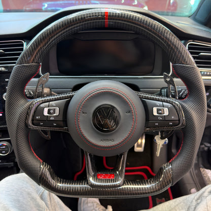 Volkswagen Golf MK7/7.5 Custom Carbon Fibre Steering Wheel