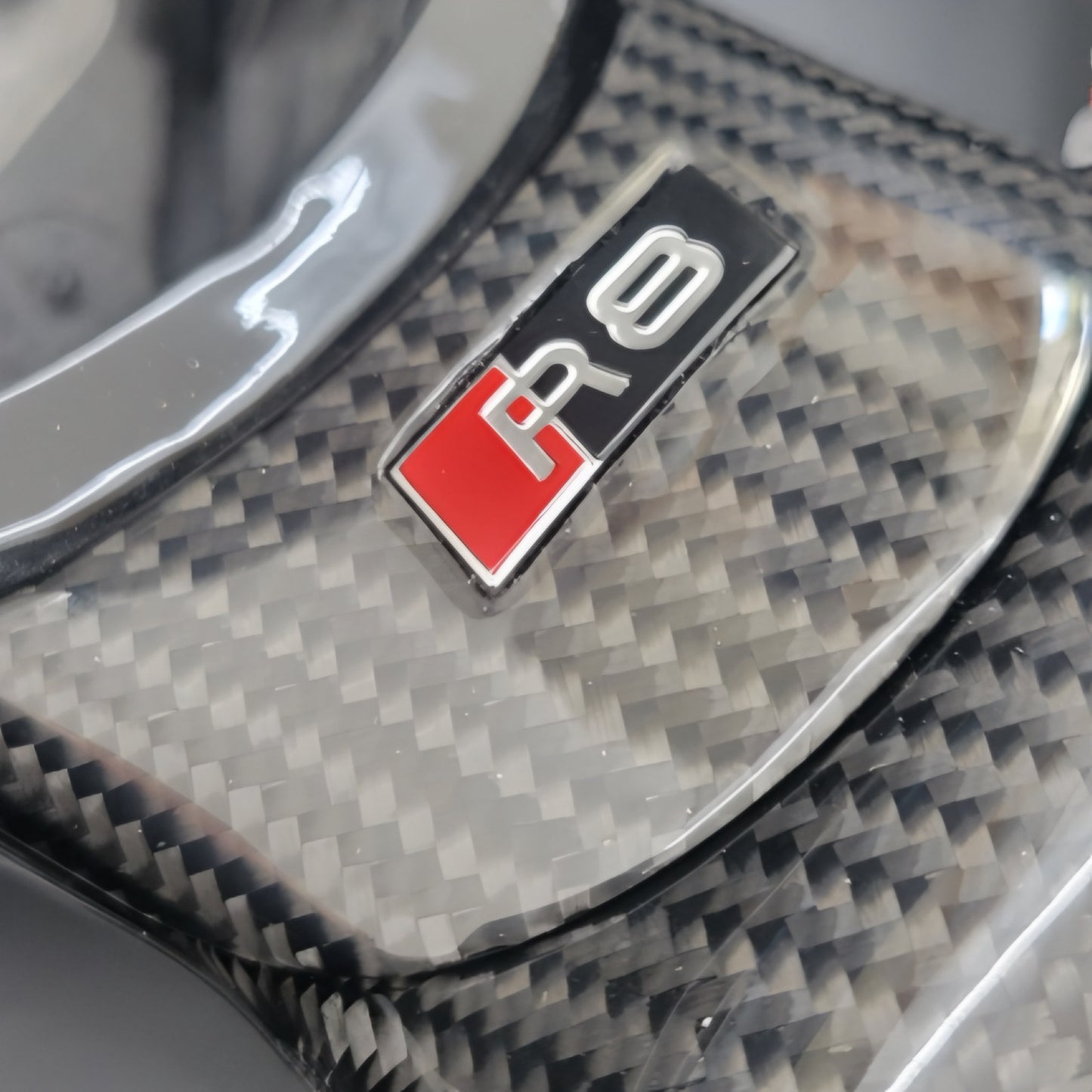 Audi R8 Custom Carbon Fibre Steering Wheel