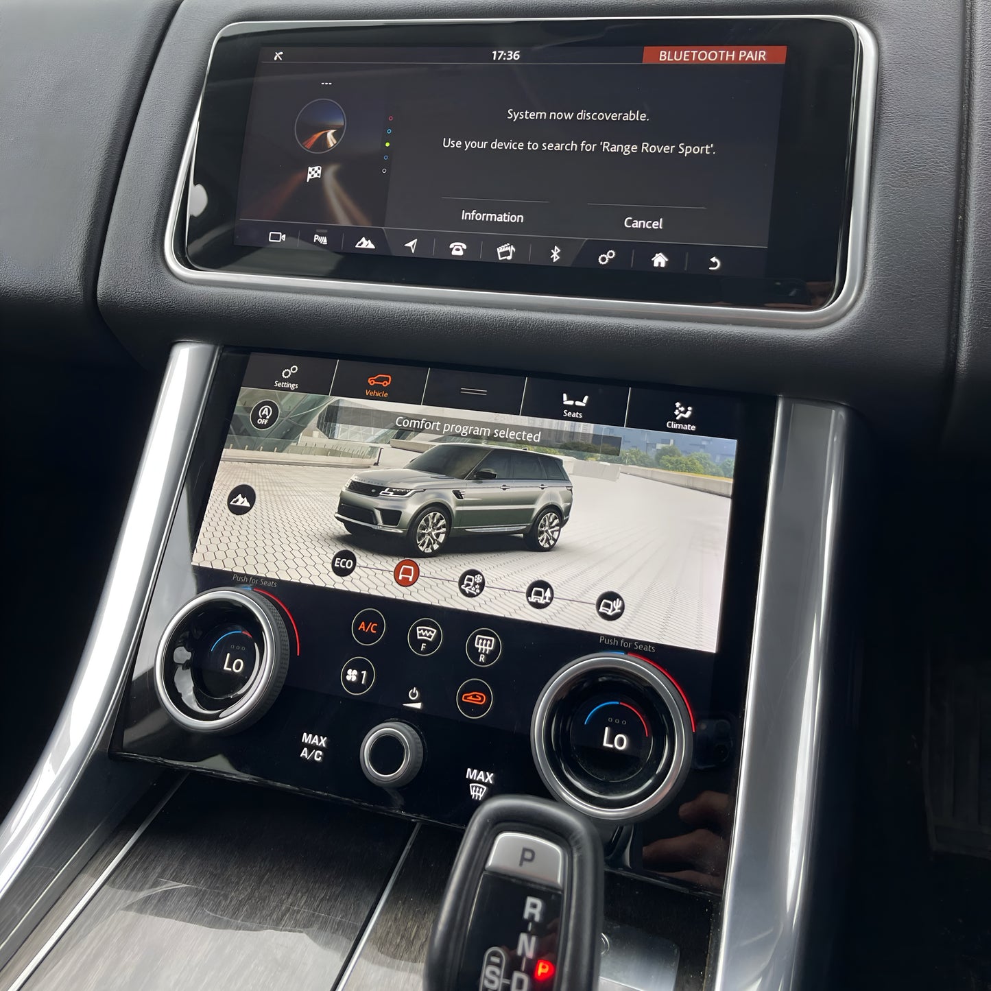 Range Rover Sport (L494, 2013–2018) Climate Control 10″ LCD Screen